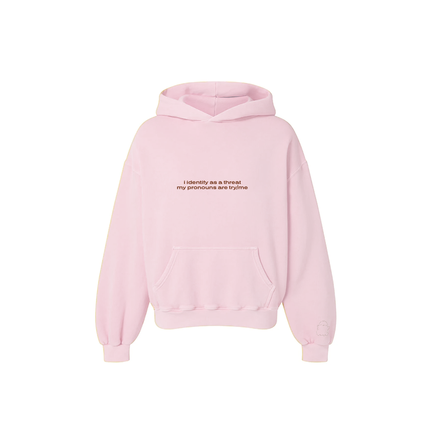 Baby Pink try me Hoodie